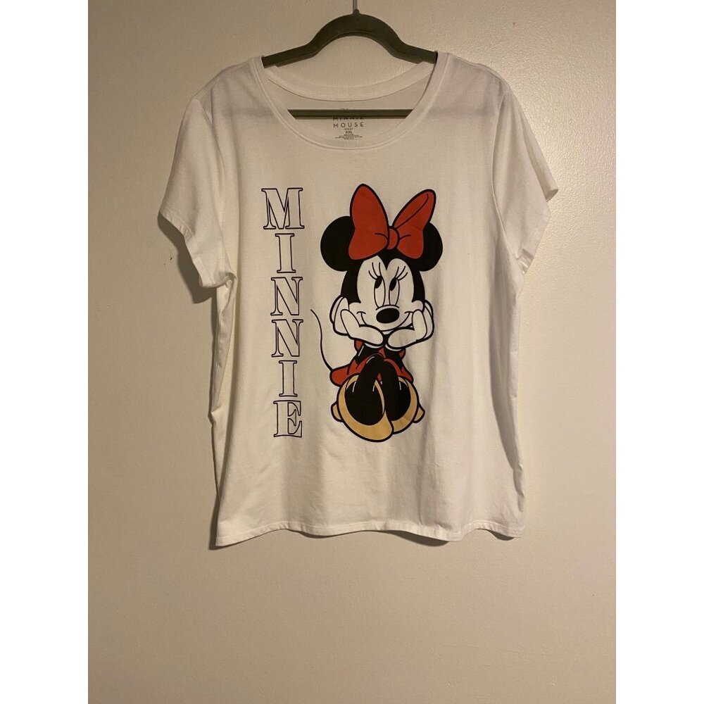 Minnie Graphic Tee - White Women's Top